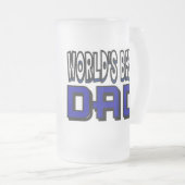 世界で最も最高のなパパによって曇らされるマグ フロストグラスビールジョッキ (正面右)