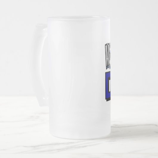 世界で最も最高のなパパによって曇らされるマグ フロストグラスビールジョッキ (正面左)