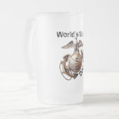 世界で最も最高のなパパのビールのジョッキ フロストグラスビールジョッキ (正面左)