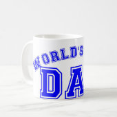 世界で最も最高のなパパのマグ コーヒーマグカップ (正面左)