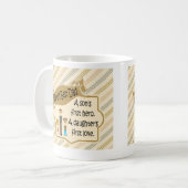 世界で最も最高のなパパの最初英雄最初愛コーヒー・マグ コーヒーマグカップ (正面左)