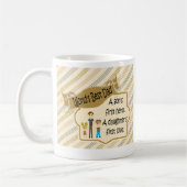 世界で最も最高のなパパの最初英雄最初愛コーヒー・マグ コーヒーマグカップ (左)