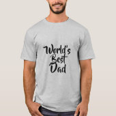 世界で最も最高のなパパの父の日の灰色 Tシャツ (正面)
