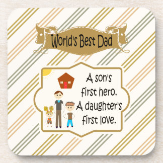 世界で最も最高のなパパの飲み物用コースター コースター