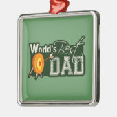 世界で最も最高のなパパ; アーチェリー メタルオーナメント (左)