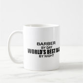 世界で最も最高のなパパ-理容師 コーヒーマグカップ (左)