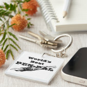 世界で最も最高のなペンパルのキーホルダー キーホルダー (正面右)