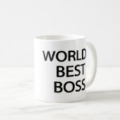 世界で最も最高のなボスのオフィスのマグ コーヒーマグカップ (正面右)