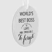 世界で最も最高のなボスのギフトのオーナメント オーナメント (正面)
