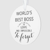 世界で最も最高のなボスのギフトのオーナメント オーナメント (正面)