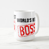世界で最も最高のなボスのコーヒー・マグ コーヒーマグカップ (正面右)