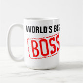 世界で最も最高のなボスのコーヒー・マグ コーヒーマグカップ (左)