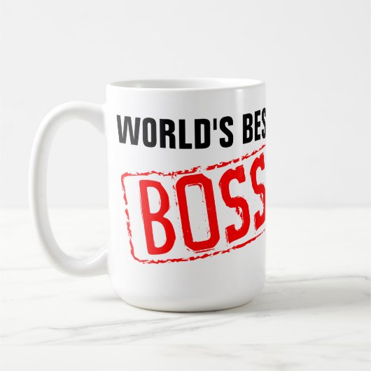 世界で最も最高のなボスのコーヒー・マグ コーヒーマグカップ (左)