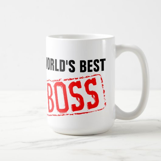 世界で最も最高のなボスのコーヒー・マグ コーヒーマグカップ (右)