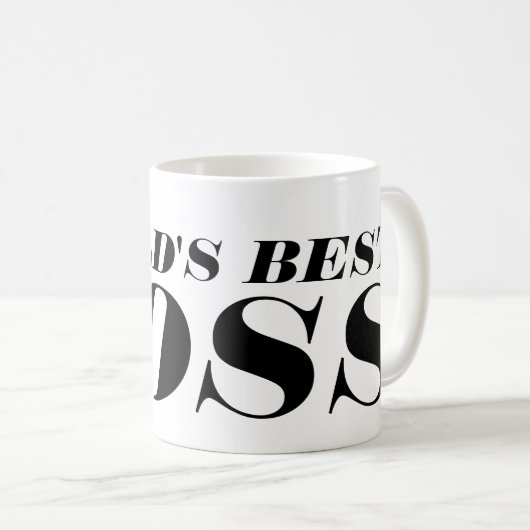 世界で最も最高のなボスのコーヒー・マグ コーヒーマグカップ (正面右)