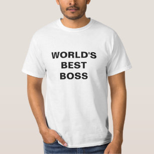 世界で最も最高のなボスの文字のTシャツの国民のボス日 Tシャツ