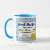 世界で最も最高のなボスの証明書のマグ マグカップ (左)