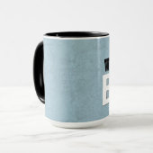 世界で最も最高のなボスの青い名前をカスタムするV11 マグカップ (正面左)