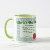 世界で最も最高のなボスのCerticate賞のマグ マグカップ (左)