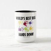 世界で最も最高のなボスはコーヒー・マグを渡します マグカップ (中央)