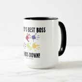 世界で最も最高のなボスはコーヒー・マグを渡します マグカップ (正面右)