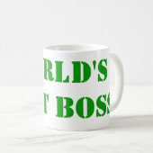 世界で最も最高のなボス コーヒーマグカップ (正面右)