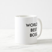 世界で最も最高のなボス コーヒーマグカップ (正面右)