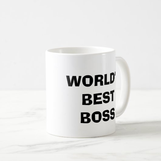 世界で最も最高のなボス コーヒーマグカップ (正面右)