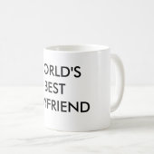 世界で最も最高のなボーイフレンド コーヒーマグカップ (正面右)