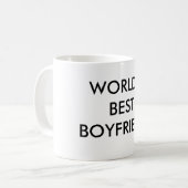 世界で最も最高のなボーイフレンド コーヒーマグカップ (正面左)