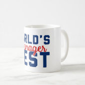 世界で最も最高のなマネージャー コーヒーマグカップ (正面右)