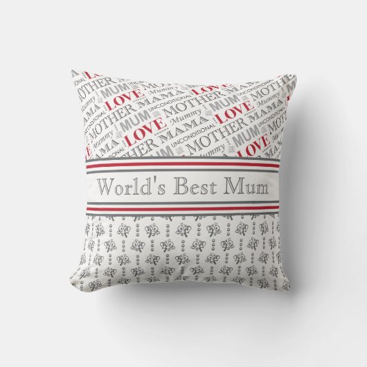 世界で最も最高のなミイラのイギリスの母の日のギフト クッション (正面)