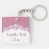 世界で最も最高のなミイラのガーリーなキーホルダー キーホルダー (裏面)