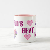 世界で最も最高のなミイラのマグ ツートーンマグカップ (中央)