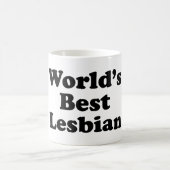 世界で最も最高のなレズビアン コーヒーマグカップ (中央)