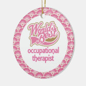 世界で最も最高のな作業療法士のギフトのオーナメント セラミックオーナメント (左)