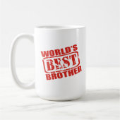 世界で最も最高のな兄弟 コーヒーマグカップ (左)