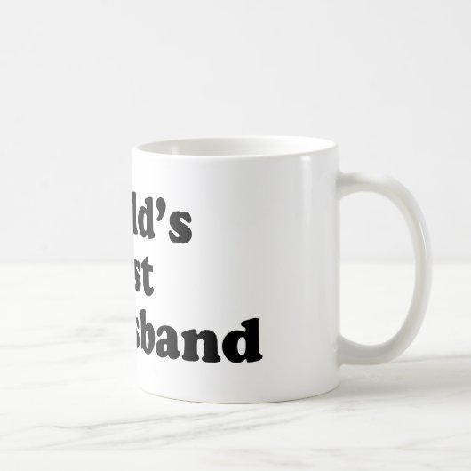 世界で最も最高のな先夫 コーヒーマグカップ (右)