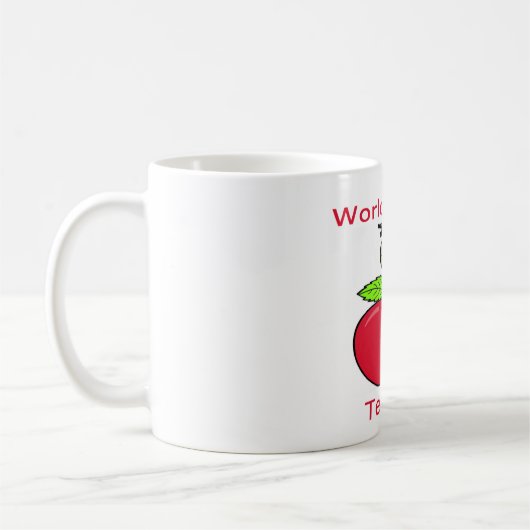 世界で最も最高のな先生のマグ コーヒーマグカップ (左)