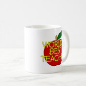 世界で最も最高のな先生 コーヒーマグカップ (正面右)