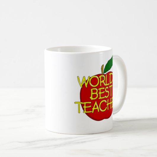 世界で最も最高のな先生 コーヒーマグカップ (正面右)