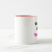 世界で最も最高のな先生 ツートーンマグカップ (中央)