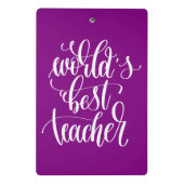 世界で最も最高のな先生 ミニクリップボード (裏面)