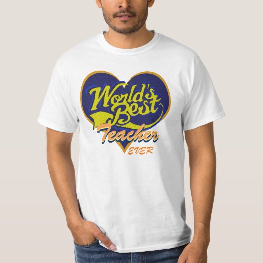 世界で最も最高のな先生 Tシャツ (正面)