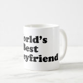 世界で最も最高のな前のボーイフレンド コーヒーマグカップ (正面右)