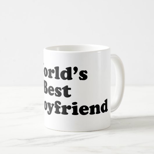 世界で最も最高のな前のボーイフレンド コーヒーマグカップ (正面右)
