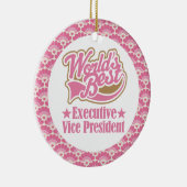 世界で最も最高のな副総裁ギフトOrnamen セラミックオーナメント (右)
