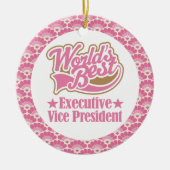 世界で最も最高のな副総裁ギフトOrnamen セラミックオーナメント (正面)