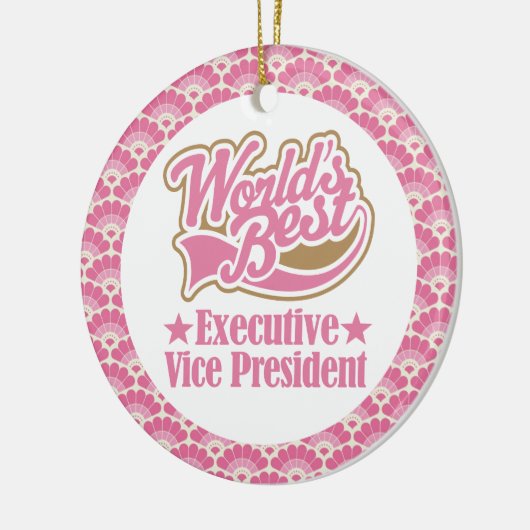 世界で最も最高のな副総裁ギフトOrnamen セラミックオーナメント (左)