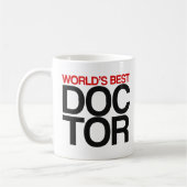 世界で最も最高のな医者コーヒー・マグ コーヒーマグカップ (左)